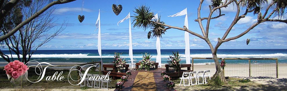 Table Jewels - Gold Coast wedding decorators